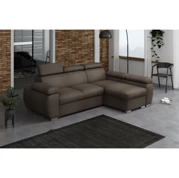 Sedací souprava FALCO Rohová sedací souprava Brooklyn pravá hnědá
