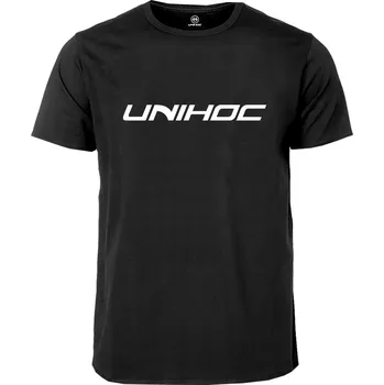 Pánské tričko Unihoc T-shirt STARTER ECO black Florbalové tričko XL, černá