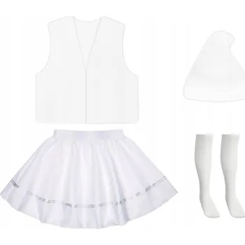 Karnevalový kostým KOSTÝM , BÍLÁ VESTA, SUKNĚ 98-110