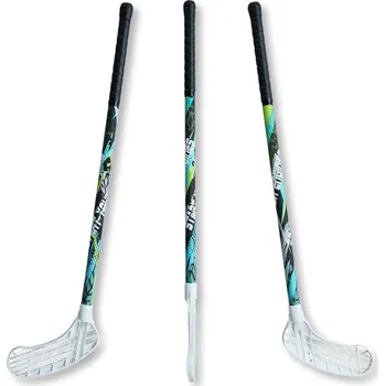 Florbal Eurostick Start Your Engines Master Florbalová hůl modrá, Pravá (pravá ruka dole), 80cm (=90cm)