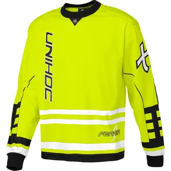 Florbalový dres Unihoc Feather jersey neon yellow Brankářský dres XL, neonově žlutá