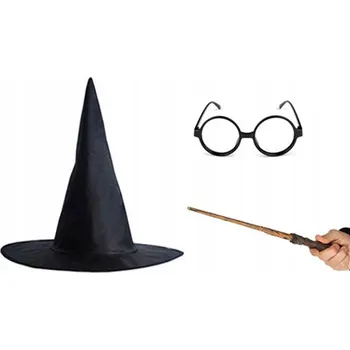 Karnevalový kostým KOSTÝM KOUZELNÍK ČARODĚJ HARRY POTTER PŘEVLEK NA HALLOWEEN 3 díly
