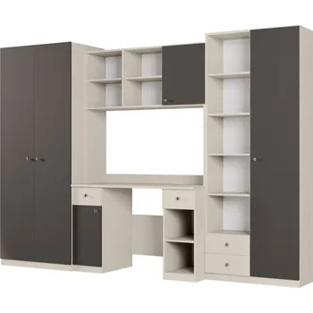 Obývací stěna Nábytková Stěna Bravo sada nábytku do obývacího pokoje RTV skříň Kašmírově béžová