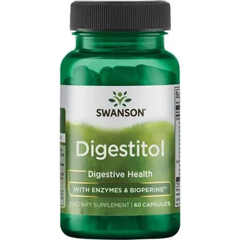 Zdraví Swanson Digestitol Doplněk stravy s enzymy, bromelainem a celulázou 60 ks, kapsle
