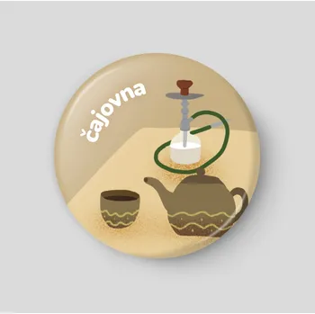 Magnetická kreslící tabulka Čajovna - plánovací magnetka