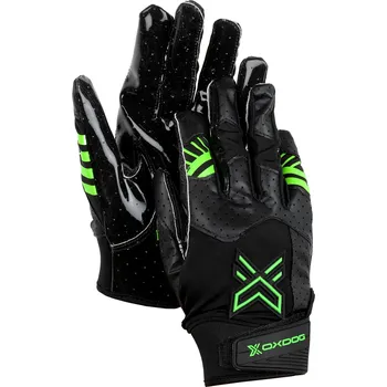 Florbal Oxdog X2 SILICON SR GOALIE GLOVE Black/Green Brankářské rukavice XL, černá / zelená
