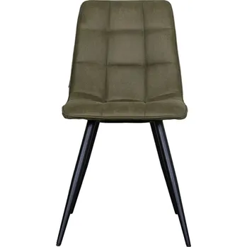 Jídelní židle LABEL51 Jídelní židle BISTRO mikro semiš zelená
