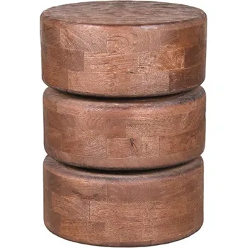 Konferenční stolek LABEL51 Odkládací stolek MILLY ø35 cm hnědý