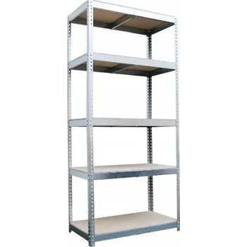 Dílenský regál KOVOVÝ REGÁL DO SKLEPA max. 280 kg 210x91x46 cm
