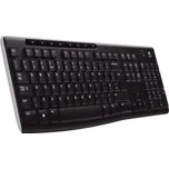 Logitech K270/Bezdrátová USB/CZ-SK layout/Černá