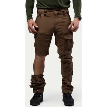 Pánské kalhoty Pánské pohodlné turistické kalhoty 2v1 V2 Beyond Nordic - Sepia Brown Velikost: 3XL