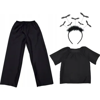 Karnevalový kostým KOSTÝM NETOPÝR GACEK HALLOWEEN 116-128 3 dílků