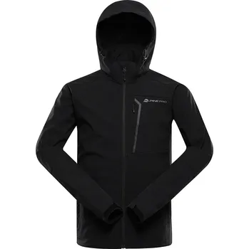 Alpine Pro HOOR ČERNÁ PÁNSKÁ SOFTSHELLOVÁ BUNDA S MEMBRÁNOU XL