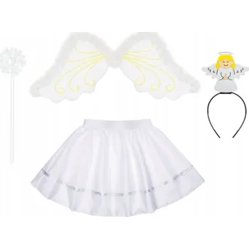 Karnevalový kostým KOSTÝM ANDÍLEK SUKNĚ ANDĚLKA ČELENKA L
