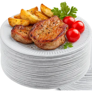 Talíř Papírový talíř ABC-PAK bílý 15 cm 100 ks