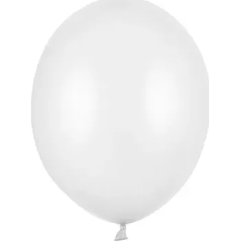 Balónek LATEXOVÝ BALÓNEK PARTY DECO STRONG METALICKÝ BÍLÝ 30 cm 1 Ks