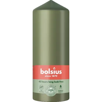 Svíčka Bolsius Válec 58x150 Fresh Olive svíčka, zelená 299 gram