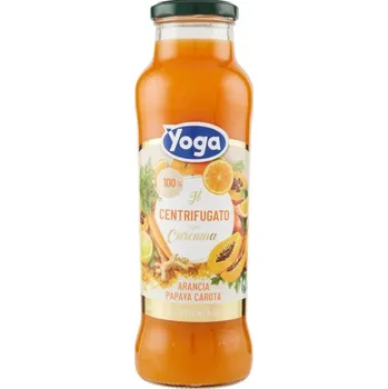 Yoga ovocný nápoj s kurkumou, pomerančem, mrkví a papayou (Arancia Papaya Carota) 680ml