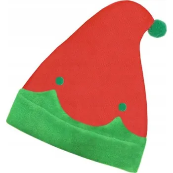 Čepice ČEPICE VÁNOČNÍHO SKŘÍTKA ELFA ČERVENÁ