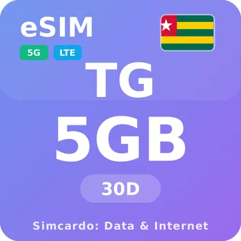 SIM karta Togo Mobilní Internet - eSIM 5GB 30 dní datová SIM karta
