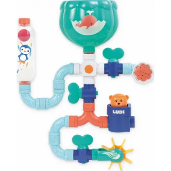 vodní stůl Ludi Vodní mlýnek s potrubím Medvídek