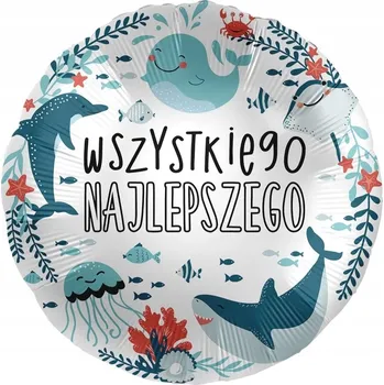 Balónek Fóliový balónek 18" Under The Sea Birthday - Všechno Nejlepší