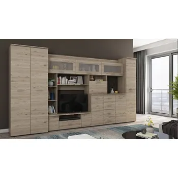 Obývací stěna Nábytek do obývacího pokoje eMeblast dub