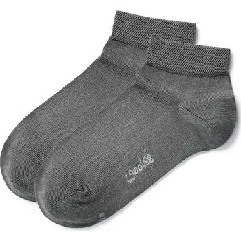 Pánské ponožky Vlnka 2 páry letních kotníkových ponožek Merino šedá velikost ponožek 47-50