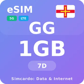 SIM karta Guernsey Mobilní Internet - eSIM 1GB 7 dní datová SIM karta
