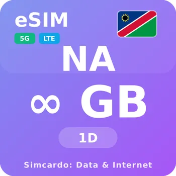 SIM karta Namibie Neomezený Mobilní Internet - eSIM 1 dní datová SIM karta (esims_ULP_1D_MZ_V2)