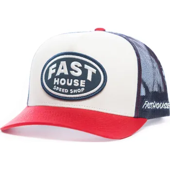 Fasthouse Archie Hat Off White Red 600050-14-00