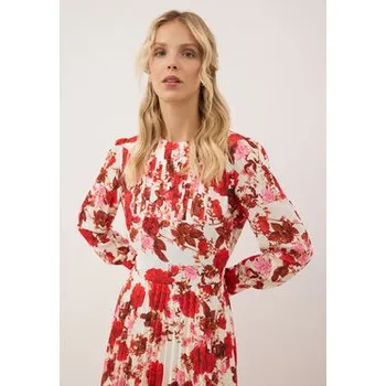 Dámské šaty BIZUU Šaty NYLA Bílá Standard Fit 38