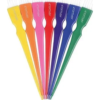 Kosmetický štětec Comair Tinting Brushes Rainbow sada štětců na barvení 7 ks, Mini