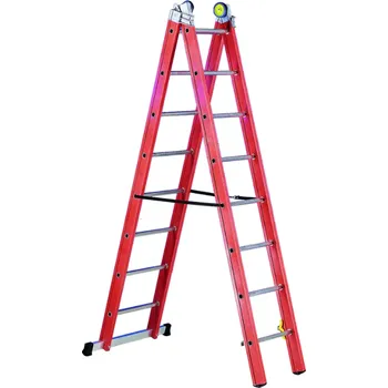 Žebřík Svelt V2 Dvoudílný sklolaminátový víceúčelový žebřík Počet příček / složená délka (m): 2x12 / 3,50