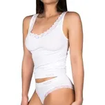 Košilka dámská bambusová BAMBOO SEAMLESS 010 s krajkou WHITE (bílá) bílá L-XL