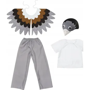 Karnevalový kostým KOSTÝM KUKUŁKA KALHOTY HALENKA ČEPICE 116-128 4el