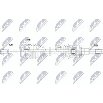 Poloosa kola Hnací hřídel - poloosa NTY NPW-FR-224