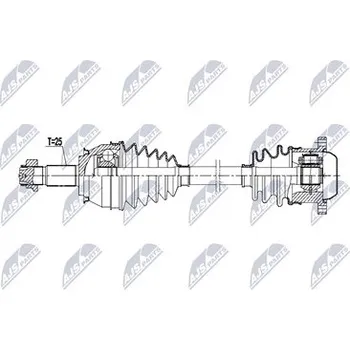Poloosa kola Hnací hřídel - poloosa NTY NPW-FT-108