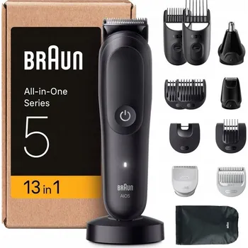 BRAUN SERIES 5 AIO5565 ZASTŘIHOVAČ HOLICÍ STROJEK SADA 13V1 NA VLASY VOUSY TĚLO