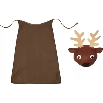 Karnevalový kostým KOSTÝM SOB SET RUDOLF KOSTÝM JELÍNEK ČEPICE PLÁŠTĚNKA S