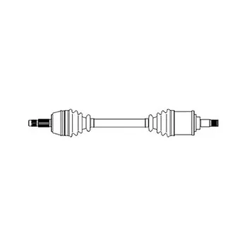 Poloosa kola Hnací hřídel - poloosa METELLI 17-1417