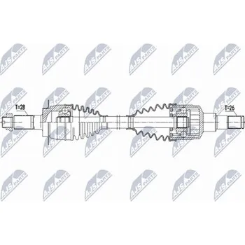 Hnací hřídel - poloosa NTY NPW-SU-079