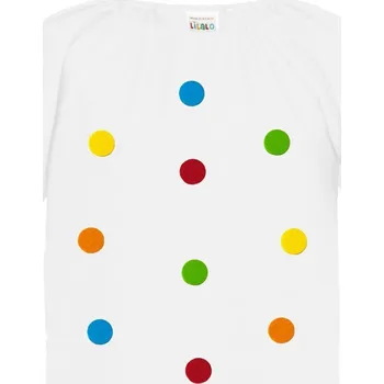 Dámská halenka HALENKA S PUNTÍKY PONGEE BÍLÁ 134-140