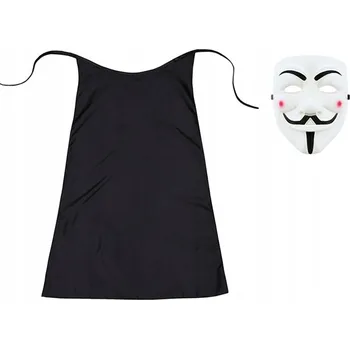 Karnevalový kostým KOSTÝM VENDETTA MASKA A PLÁŠŤ 55cm 2 díly