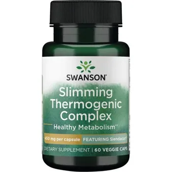 Swanson Slimming Thermogenic Complex Doplněk stravy s kurkumou a kombinací složek 60 ks, vegetariánská kapsle, 450 mg