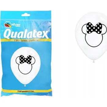 Balónek BALÓNKY BÍLÉ Minnie Mouse 30 cm 25 Ks