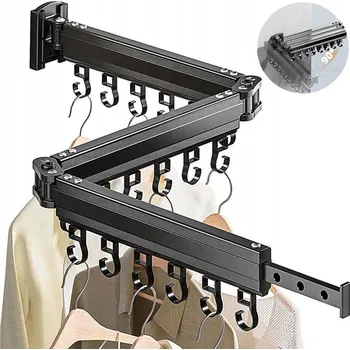 SUŠÁK NA PRÁDLO SKLÁDACÍ ZAVĚŠOVACÍ NA ZEĎ KOVOVÝ