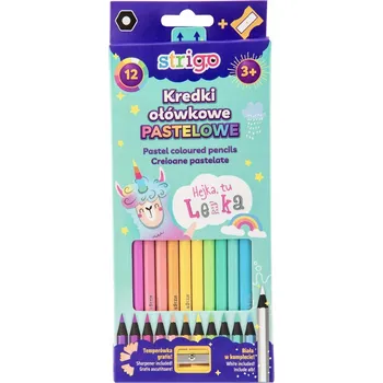 Výtvárné potřeby Pastelové Pastelky pastelky STRIGO 12 barev HEJKA TU LENKA SSC149
