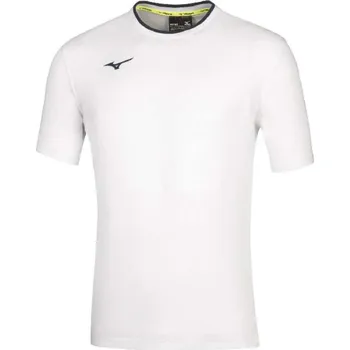Pánské tričko Mizuno Tee White/Navy Tričko XXL, bílá / tmavě modrá