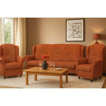 Sedací souprava FALCO Sedačka s vysokým opěradlem Agátka Maxi oranžová